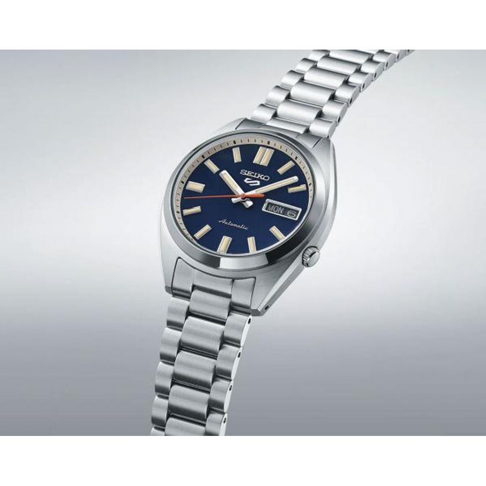 Seiko_o 5 Sports SNXS Automatic silver blue