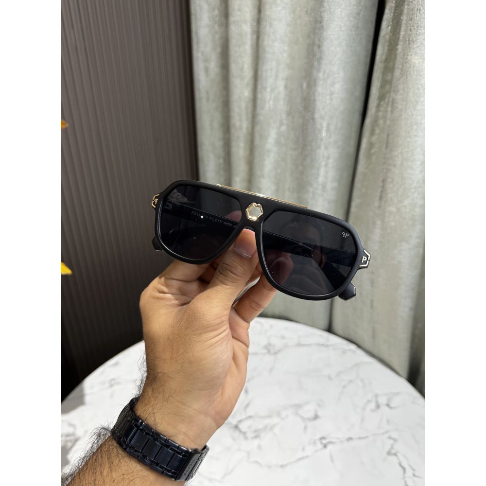 Philipp Plein Gold Black Premium Shades 4339
