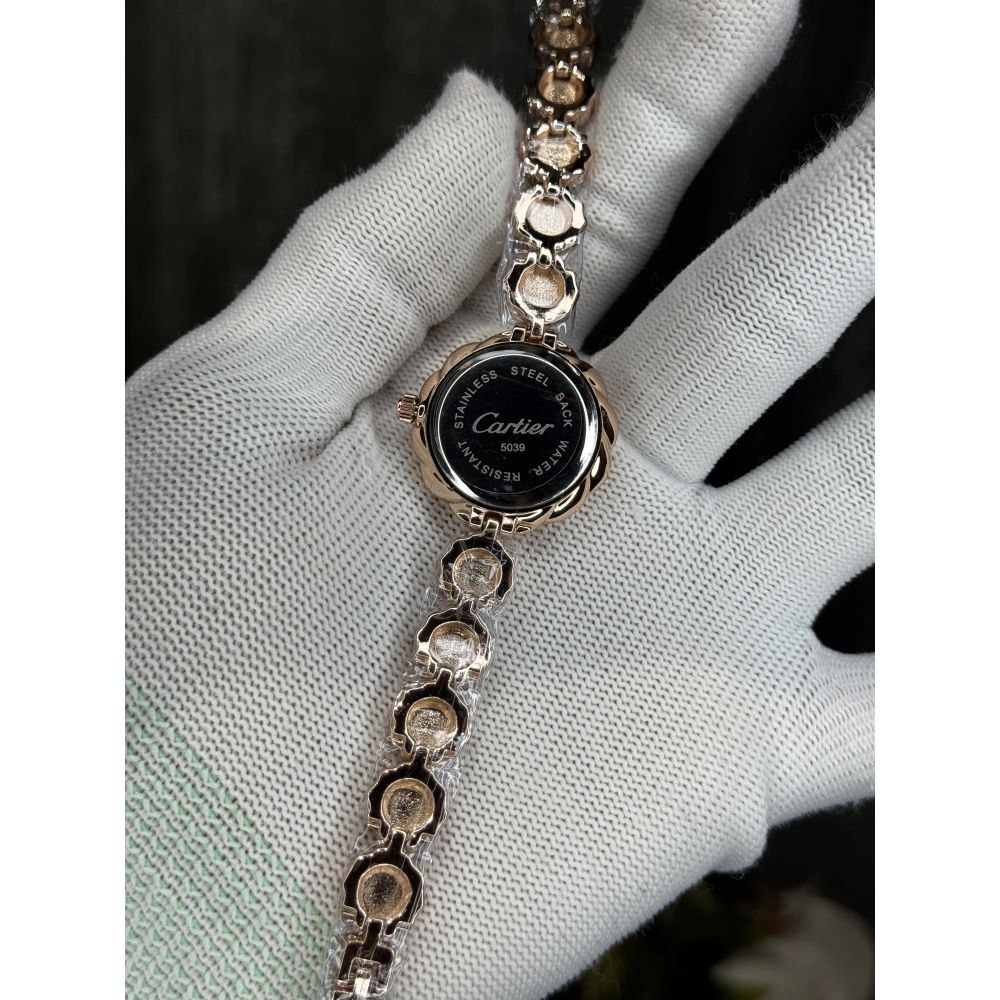 Cartie r RoseGold Black Diamond Premium Ladies Watch