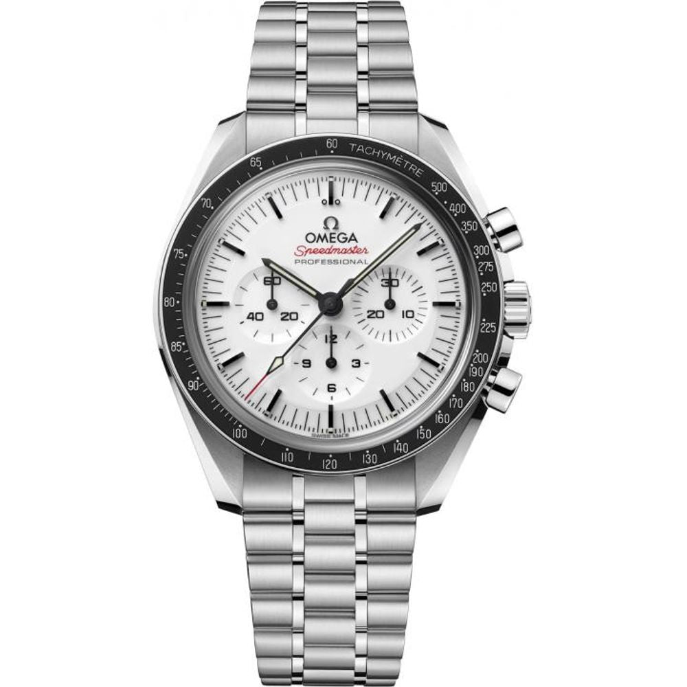 Omegha Speedmaster Moonwatch Professional silver white Chronograp