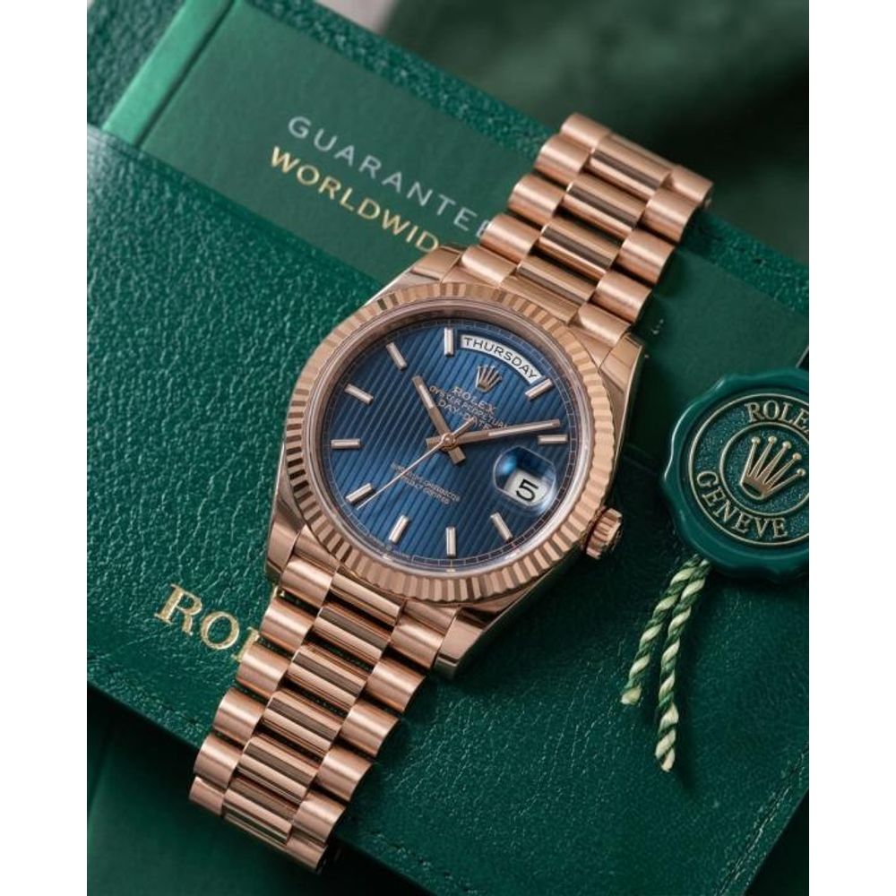 Rolee_x Oyster Perpetual Day Date 40 Battery Copper-Blue