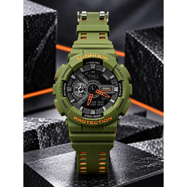 G shock GA 110RG-7ADR digital analog silicon strap