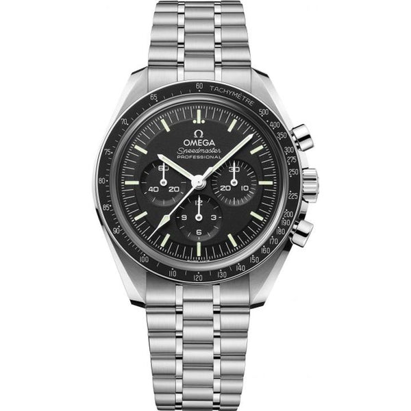 Omegha Speedmaster Moonwatch Professional silver Black Black Chronograp