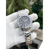 Rollex Yachtmaster Silver Black Dial Sweep Movement AT464