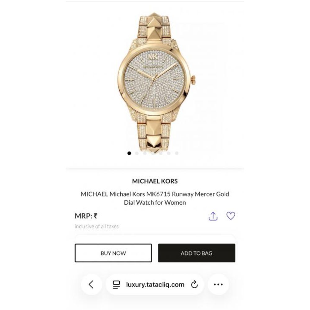 Micheal_kors mk6715 runway mercer gold dial watch for women hvy 23(3)