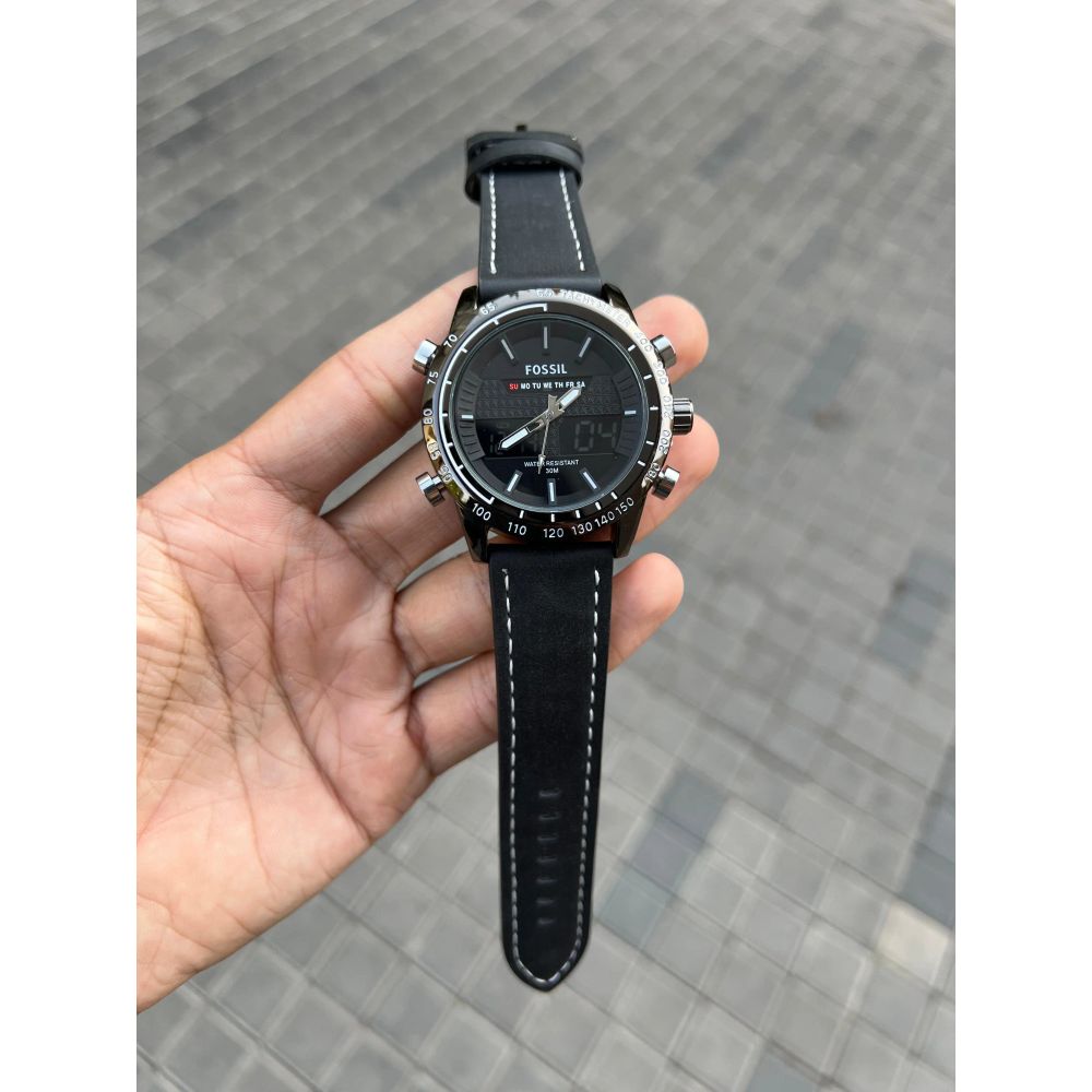 Fossi l Dual Time Full Black