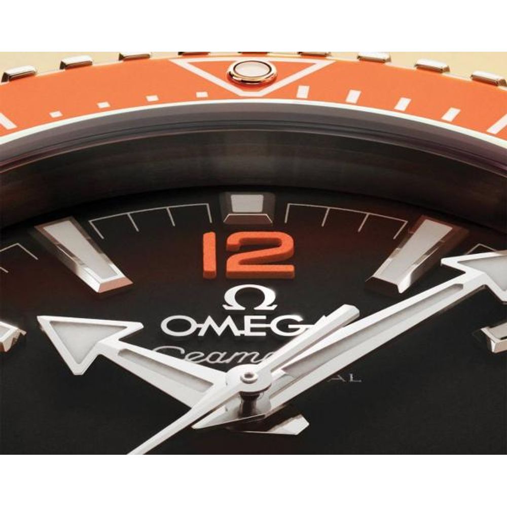 Omegg_a Seamaster Planet Ocean 600M Co-Axial Master Chronometer metal Silver orange black