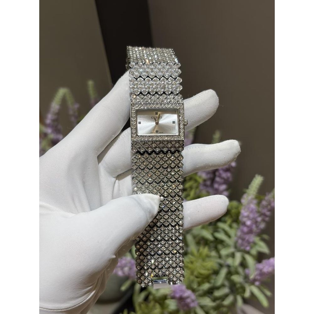 GUESS JUMBO LADY DIAMOND SILVER WHITE 926