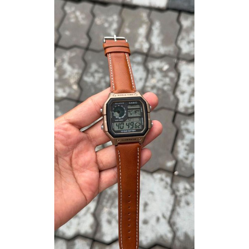 Casio AE1200 world time illuminator Mettal Body