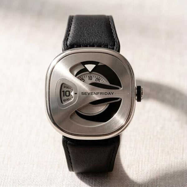 Seven Friday M-Series Square Black Silver white Dial