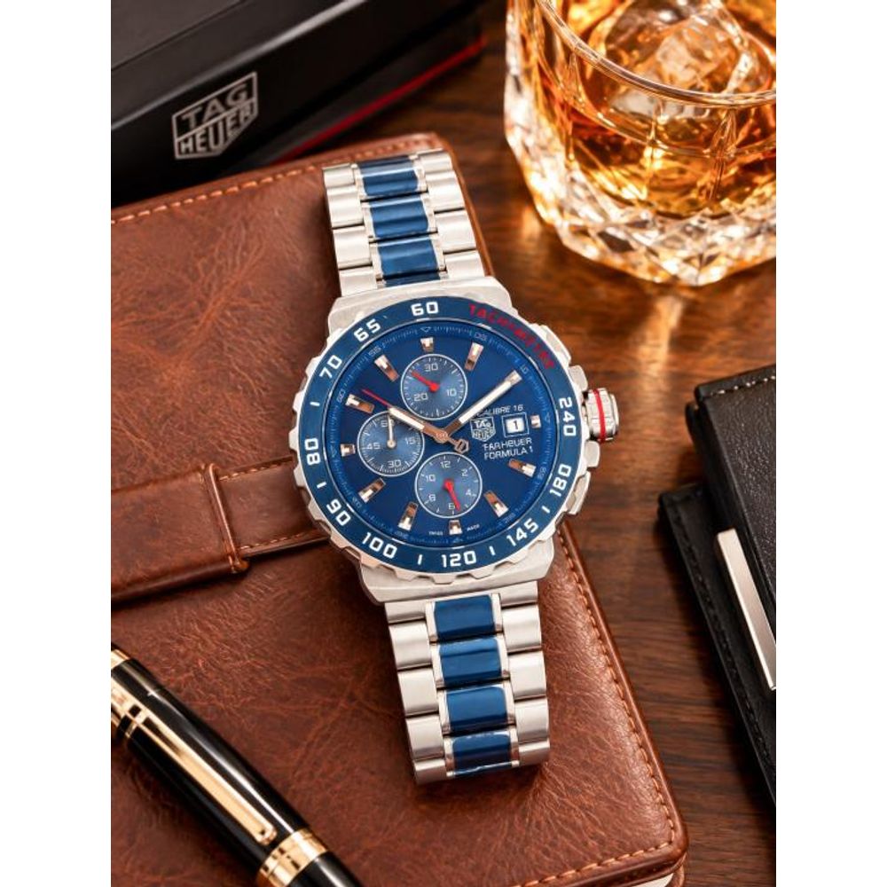 Tag Huer Formula 1 Automatic Chronograph  2 ton blue