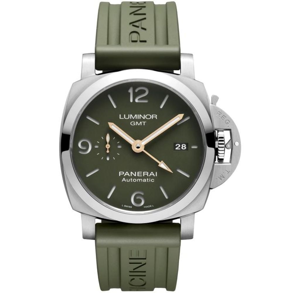 Panerai Luminor 1950 01056 Green Dial Stainless Steel 44.0 mm Mahendra Singh Dhoni HVY 62