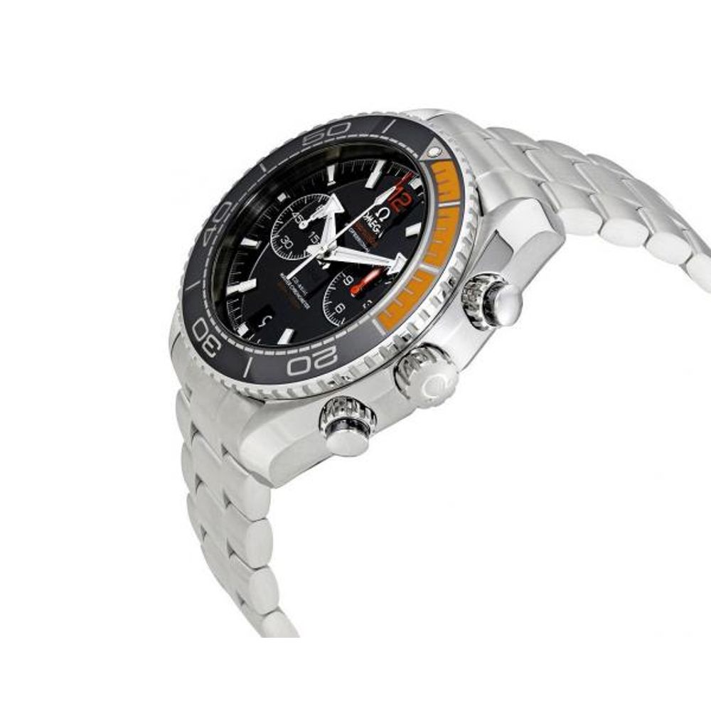 OMEGG_A Seamaster Planet Ocean 600M Co-Axial Chronograph plan silver Black Orange.