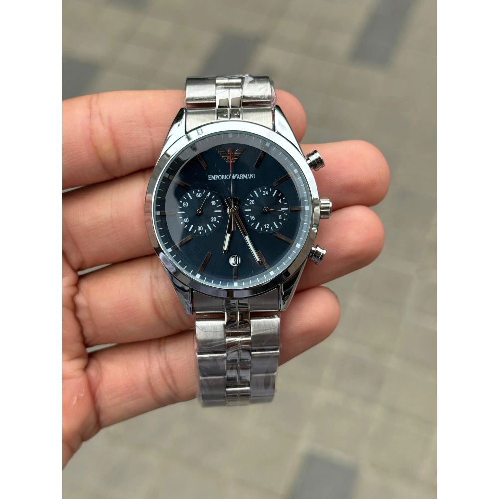 Emporio Arman_i Chronograph Silver Blue