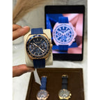 Coach Charter Tachymeter Blue Rose Gold