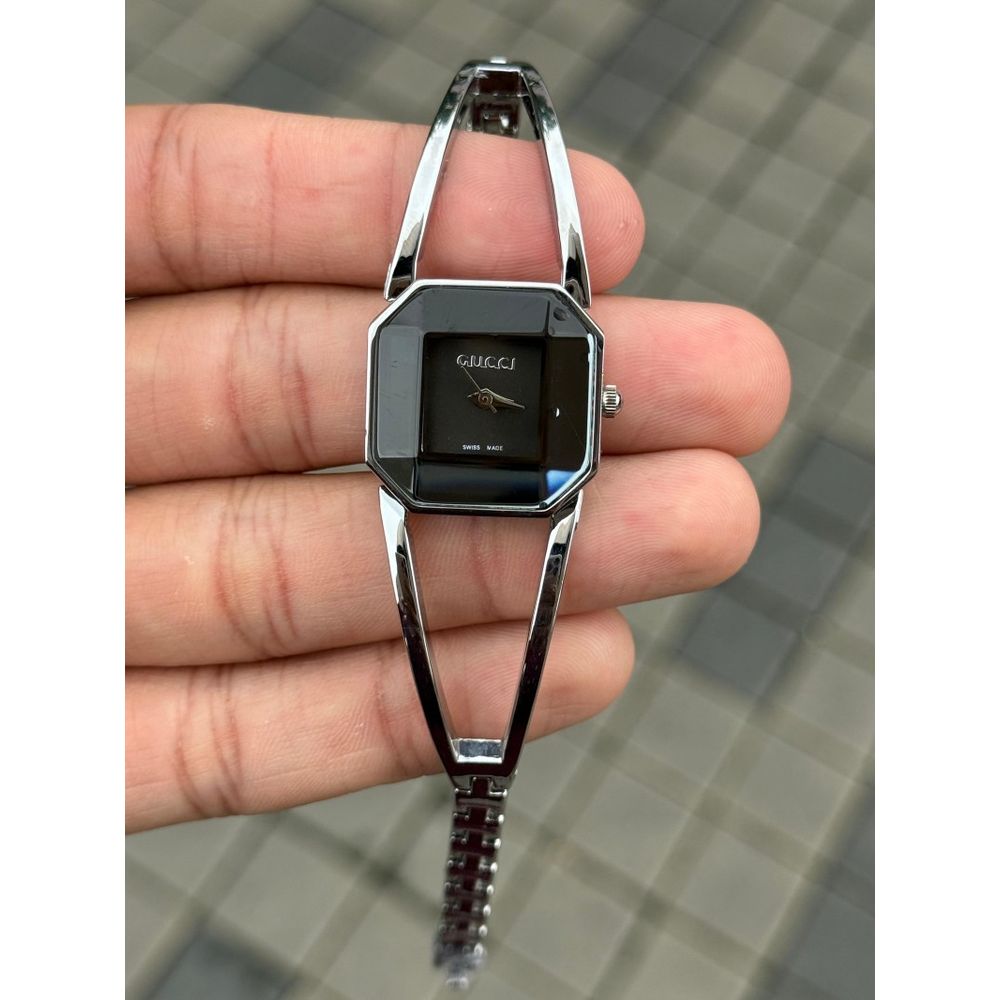 Gucc i Square Women s Silver Black
