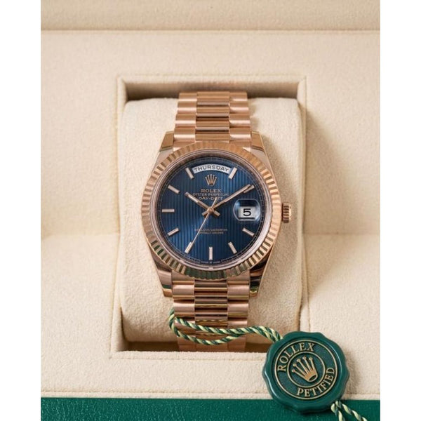 Rolee_x Oyster Perpetual Day Date 40 Battery Copper-Blue