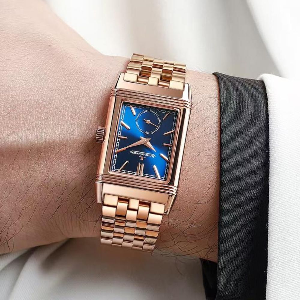 Jaegar-Le Coultre Reverso Tribute Small Seconds metal copper blue
