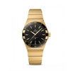Omegg_a Constellation Co-Axial Chornometer Gold Black Dial