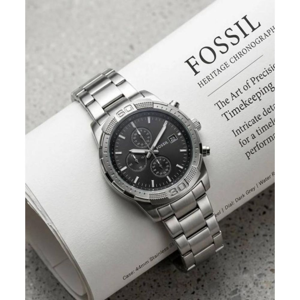 Fossi Bronson Chronograph (All Working) Silver black