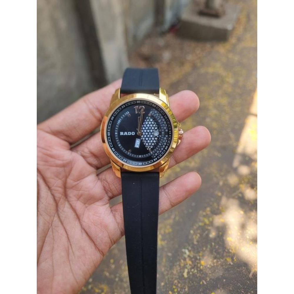 Raado Quartz Day Date Black Gold Black AT426