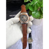 PATEK PHILLIPPE AUTOMATIC LEATHER BELT BROWN TWO TONE AT288