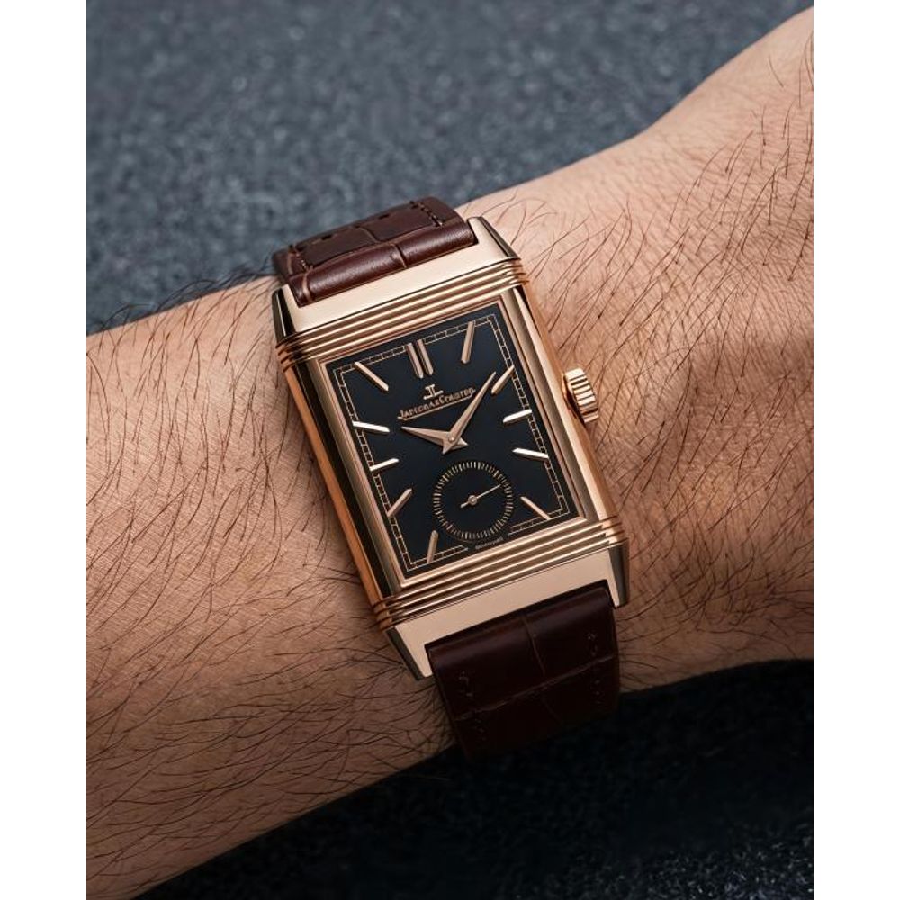 Jaegar-Le Coultre Reverso Tribute Duoface Small Seconds brown copper black