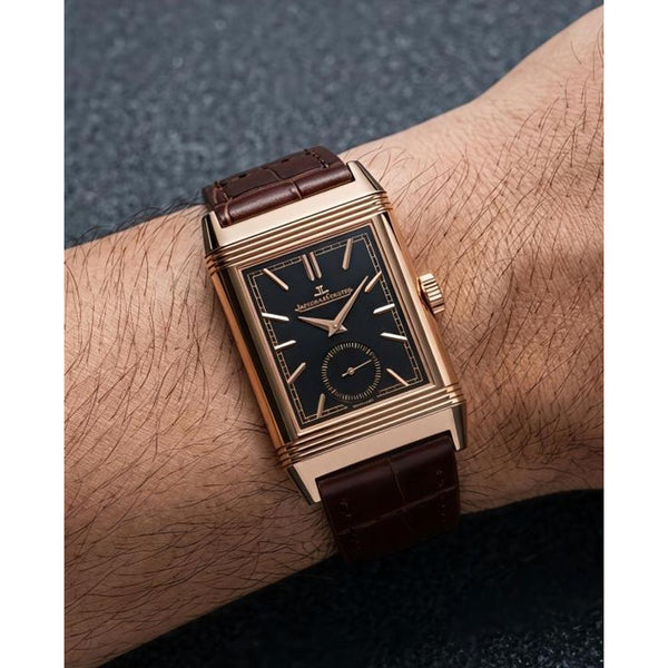 Jaegar-Le Coultre Reverso Tribute Duoface Small Seconds brown copper black
