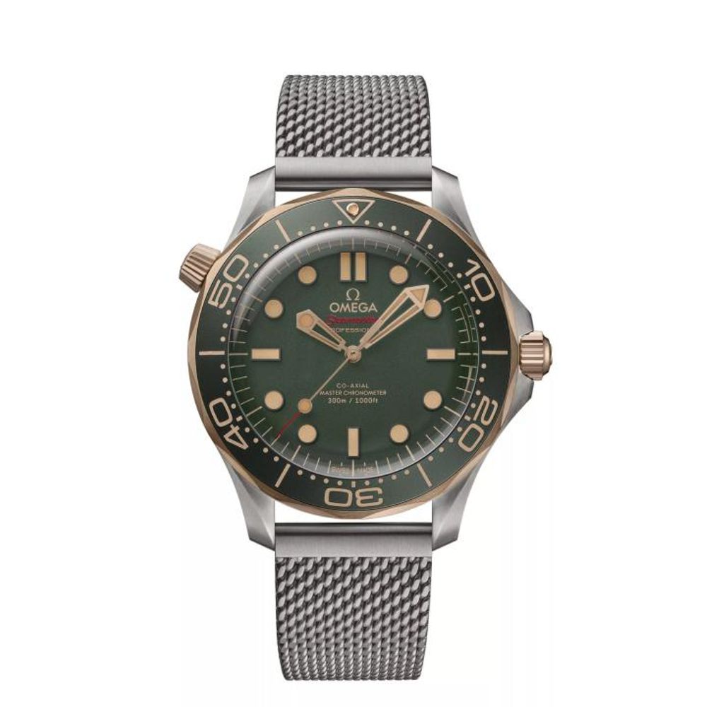 Omegha seamaster diver 300M automatic silver green