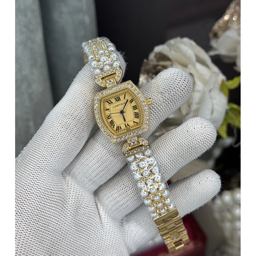 Cartie r Pearls All Gold Premium Watch