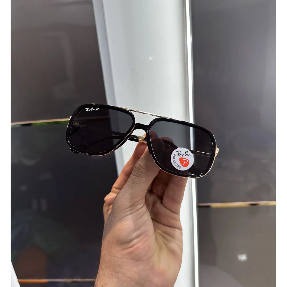 RayBan Gold Black Metal Premium Shades 6523