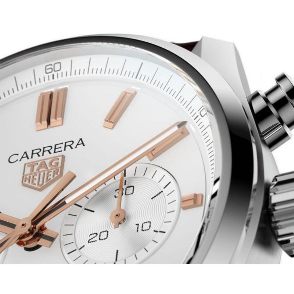 TAG Heuuer Carrera Chronograph brown and white