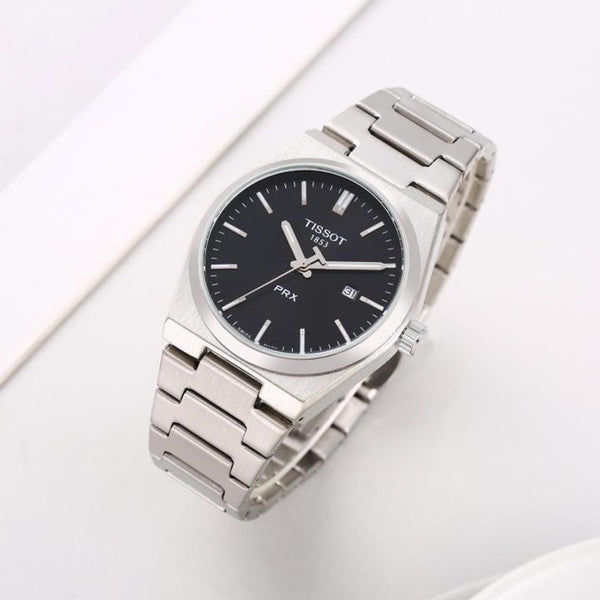 Tissoo_t 1853 Prx Silver-Black Plain