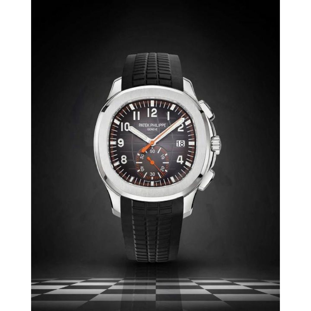 Patek Philipe Aquanaut Chronograph5968 silver Black