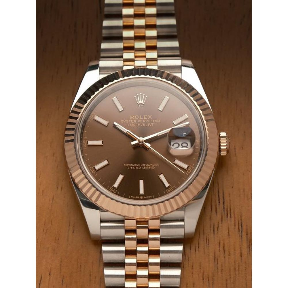 Rolee_x Oyster Perpetual Date Just 2Ton-Copper-Brown
