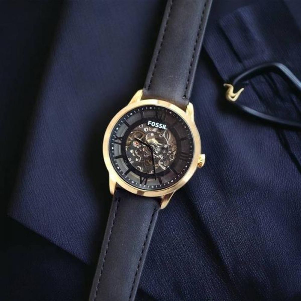 Fossii_l Townsman Black Gold black  Automatic