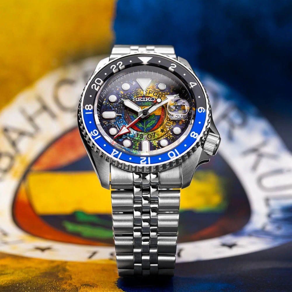 Seik o Sports5 Sari Kanaryalar Concept Customised Premium Automatic Watch