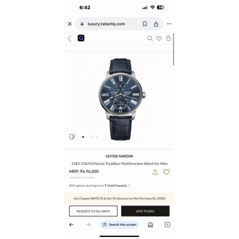 Ulysse Nardin Marine Torpilleur