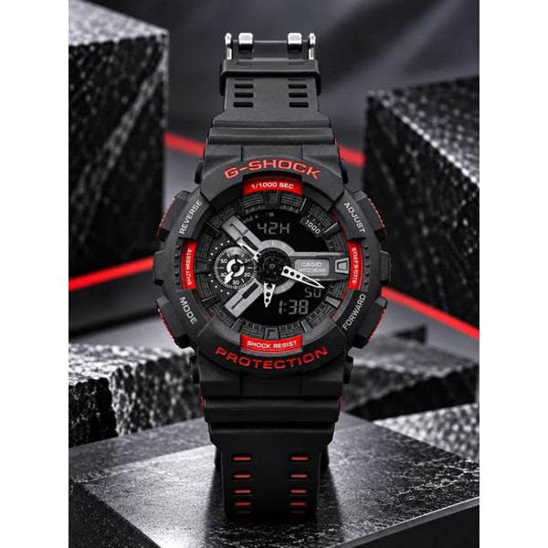 G shock GA 110RG-7ADR digital analog silicon strap