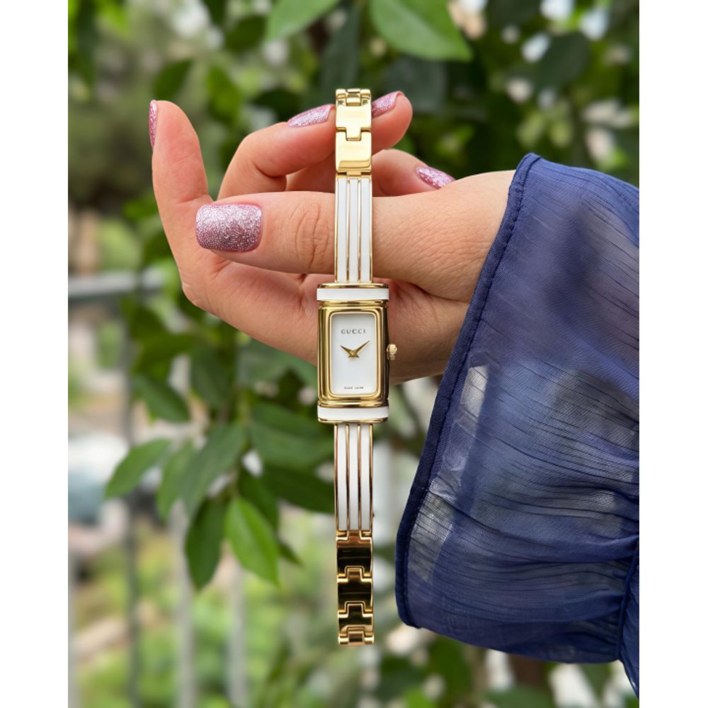 Guchi Classic Gold-White