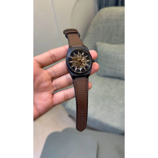 Fossi l Everett Leather Black