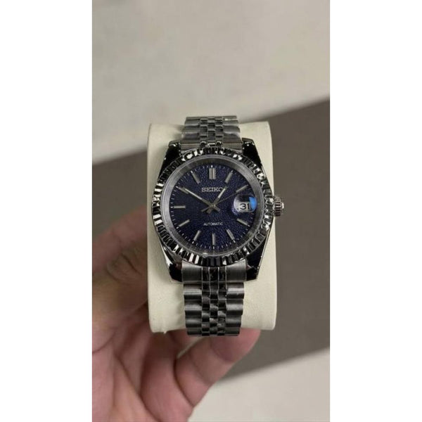 SEIKO DATE JUST BLUE TEXTURE 1179