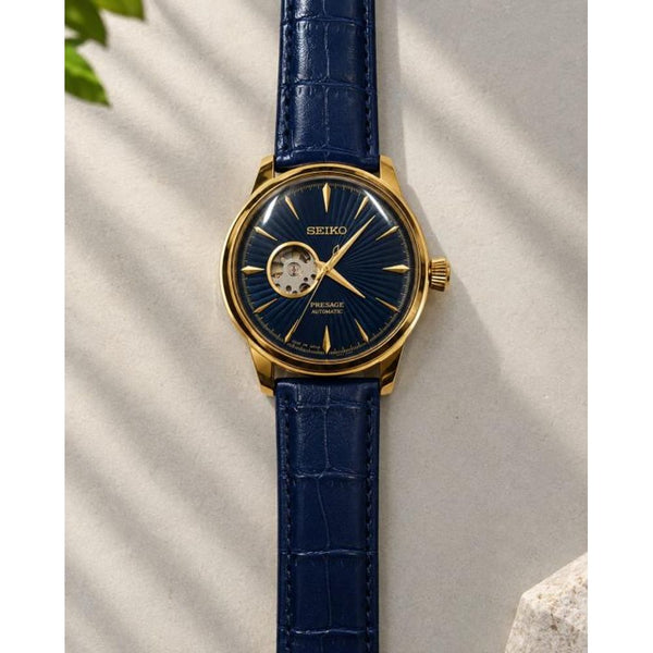 Seiko Presage Automatic Blue Gold Dial