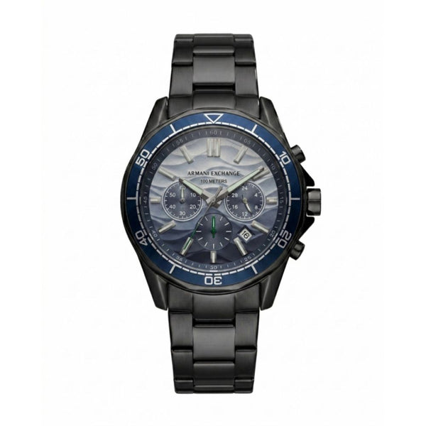 Armaani Exchange 100 Meters Black  Two Shade Dial