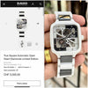 Raado True Square Automatic Open Heart Diamonds Limited Edition white black