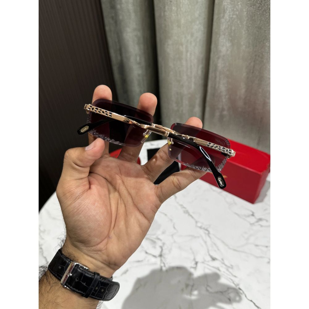 Cartie r Gold Black Shaded Lens Premium Shades 0012