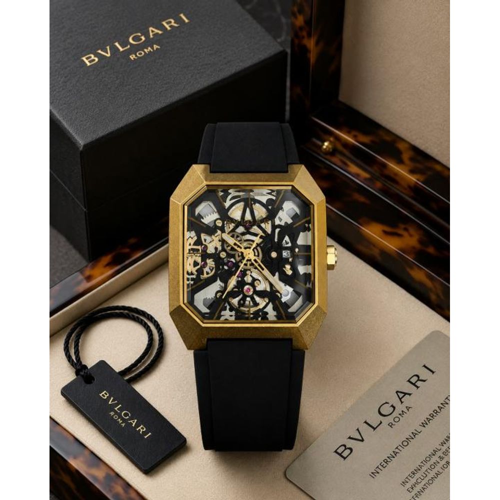 Bvlgari Octo Skeleton Gold-Black