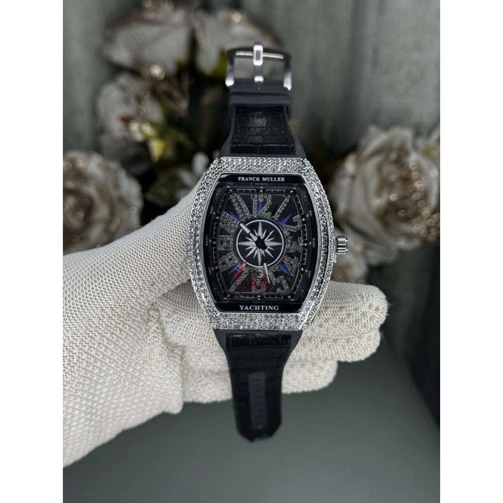 Frank Muller Yachting Silver Black Premium Watch