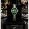 SWAROVSKY CRYSTAL SILVER GREEN WATCH FOR HER 1000