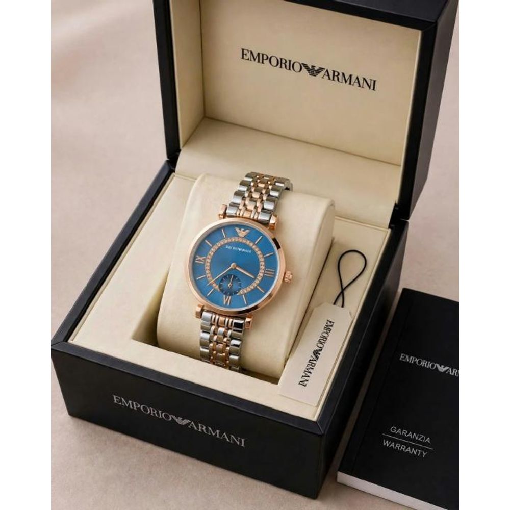 Emporio Armaann_i Classic 2 ton  Copper blue Ring